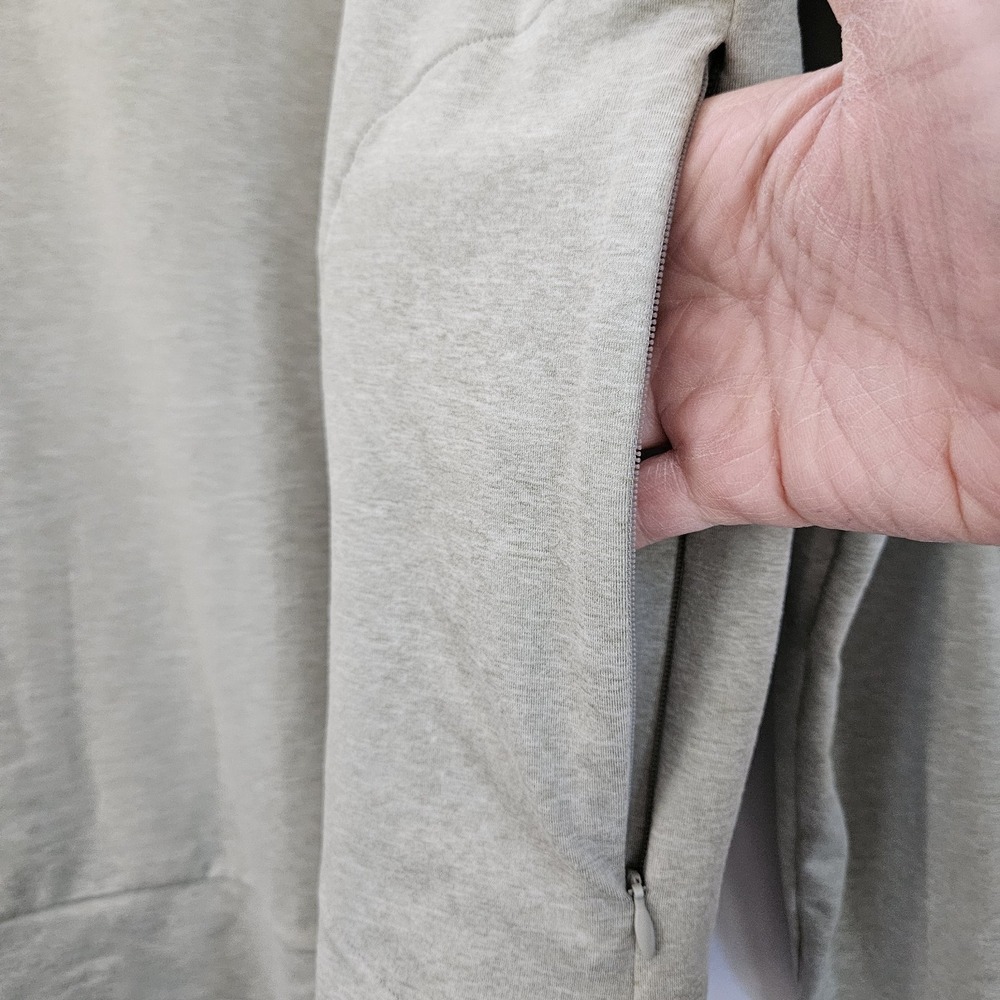 Everlane Sweater Mens L Lt Green Pullover Hoodie Long Sleeve Stretch Zip Pocket‎ - Picture 8 of 13
